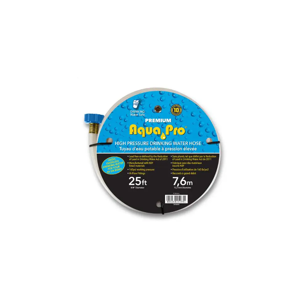 Fresh Water Hose - 1/2'" 25ft - AQUW20863